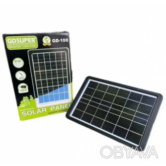 Портативная солнечная панель GDSUPER GD-100 8W (30). . фото 1