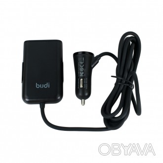 Автомобильное зарядное устройство M8J068 - Car charger Budi 4 USB 1.8m 7.2A осна. . фото 1