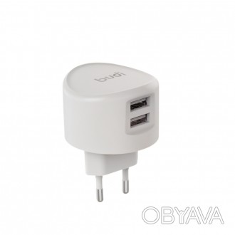 Блок живлення M8J323E - Home Charger Budi 2 USB home charger with UK plug це пот. . фото 1