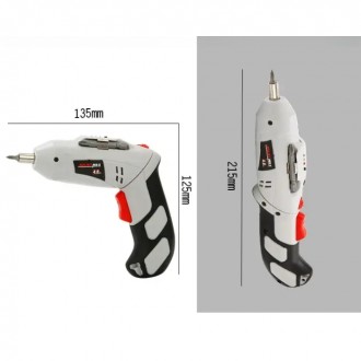 Акумуляторна викрутка у валізі на 4.8v + 47 насадок обладнана розкладною ручкою . . фото 8