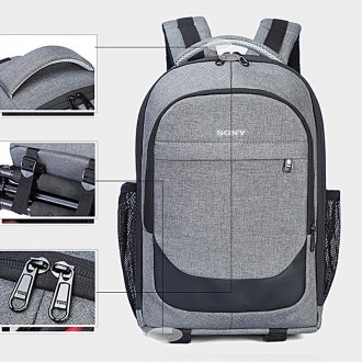 Рюкзак для фототехніки Sony універсальний водонепроникний Стильний універсальний. . фото 3