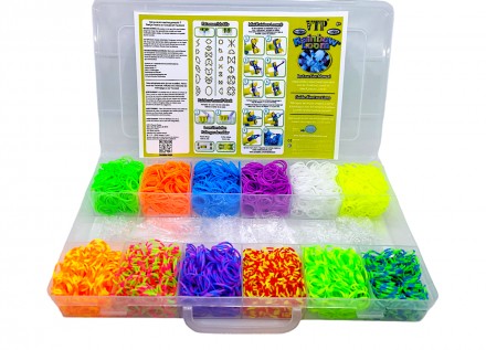 Набор для плетение браслетов из резинок Fashion loom bands set 5000 с аксессуара. . фото 3