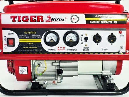 Бензиновий генератор Tiger EC3500AS 2.5-2.7 кВт однофазний
Генератор Tiger — це . . фото 3