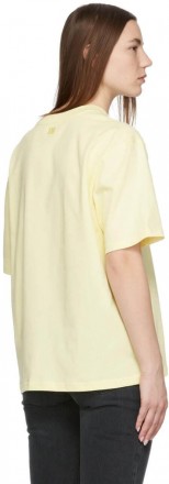 Футболка AMI Alexandre Mattiussi de Coeur T-Shirt Yellow S. . фото 4