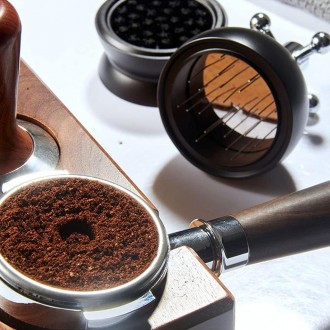 Распределитель молотого кофе в холдере Needle Coffee Distributor Black, регулиру. . фото 10