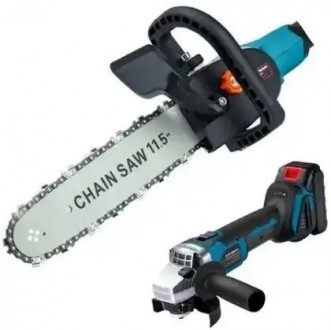Аккумуляторная болгарка с насадкой для пилы Makita 24V / 5Ah. Днепр. фото 1 Аккумуляторная болгарка с насадкой для пилы Makita 24V / 5Ah. Днепр. фото 1