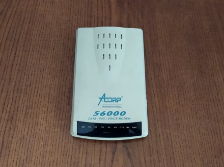 Модем Acorp 56K External Data/Fax/Voice Modem.Б/У. Суми. фото 1 Модем Acorp 56K External Data/Fax/Voice Modem.Б/У. Суми. фото 1