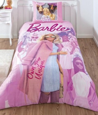 Подростковый комплект Disney TAC Barbie Pink Power Ранфорс простынь на резинке. Харьков. фото 1 Подростковый комплект Disney TAC Barbie Pink Power Ранфорс простынь на резинке. Харьков. фото 1