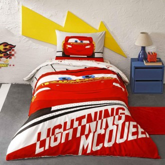 Подростковый комплект Disney TAC Cars Lightning Ранфорс простынь на резинке. Харьков. фото 1 Подростковый комплект Disney TAC Cars Lightning Ранфорс простынь на резинке. Харьков. фото 1