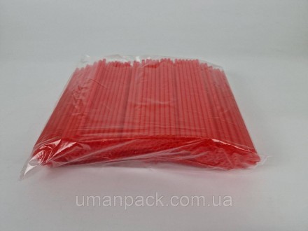 Трубочка d6,8-21см"Фрешка" красная (500 шт). Умань. фото 1 Трубочка d6,8-21см"Фрешка" красная (500 шт). Умань. фото 1