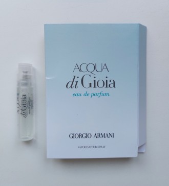 Продам новую женскую парфюмированную воду Giorgio Armani Acqua di Gioia (пробник. . фото 2