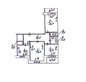 Продам 3-комнатную квартиру на Клочко, ул. Янтарная, район АТБ.
Чешка, все комн. Индустриальный. фото 12