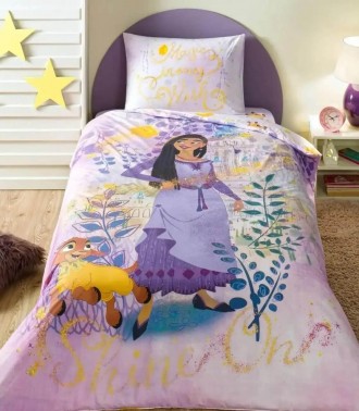 Подростковый комплект Disney TAC Wish Ранфорс простынь на резинке. Харьков. фото 1 Подростковый комплект Disney TAC Wish Ранфорс простынь на резинке. Харьков. фото 1