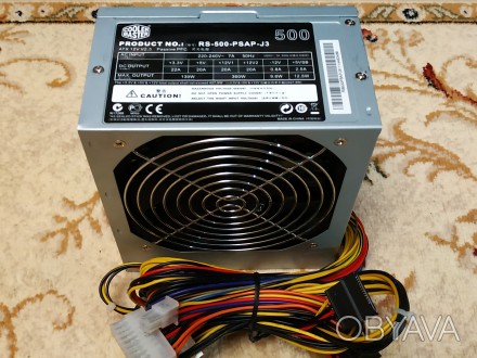 продам блок питания 500w Cooler Master, состояние отличное полностью рабочее . б. . фото 1