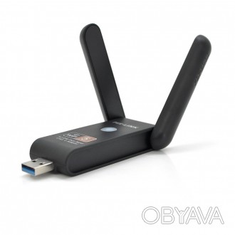 
	Двухдиапазонный адаптер Wireless-AC (5 ГГц + 2,4 ГГц) USB3.0Чипсет RTL8812BUСк. . фото 1