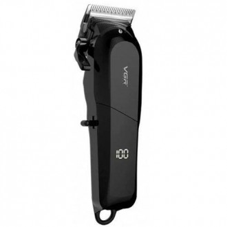 Машинка (тример) для стриження волосся й бороди VGR V-118, Professional, 4 насад. . фото 3