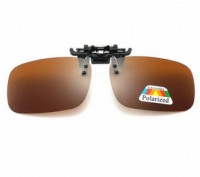 Клипсы для очков солнцезащитные коричневые Polarized. Сумы. фото 1 Клипсы для очков солнцезащитные коричневые Polarized. Сумы. фото 1