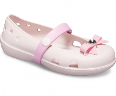 Балетки Crocs Kids Keeley Charm Flat Розовый. Киев. фото 1 Балетки Crocs Kids Keeley Charm Flat Розовый. Киев. фото 1