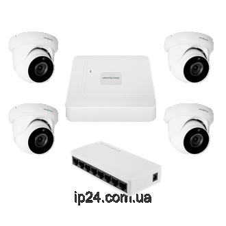 Комплект видеонаблюдения на 4 камеры GV-IP-K-W95/4 5MP. Киев. фото 1 Комплект видеонаблюдения на 4 камеры GV-IP-K-W95/4 5MP. Киев. фото 1