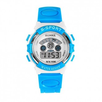 Годинник S-Sport Multi light blue
Спортивний дитячий годинник із будильником S-S. . фото 2