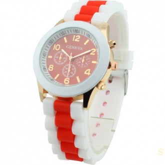 Часы женские наручные Geneva Multicolor red (красный). Киев. фото 1 Часы женские наручные Geneva Multicolor red (красный). Киев. фото 1