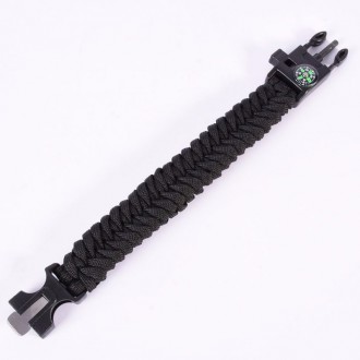 Браслет Paracord Flint-Fire + compass black
В отличие от зажигалок и спичек, огн. . фото 5