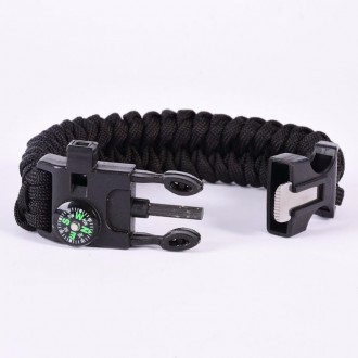 Браслет Paracord Flint-Fire + compass black
В отличие от зажигалок и спичек, огн. . фото 6