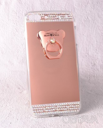 Чехол-накладка TPU Luxury Bear rose gold для Apple iPhone 7 Plus / iPhone 8 Plus