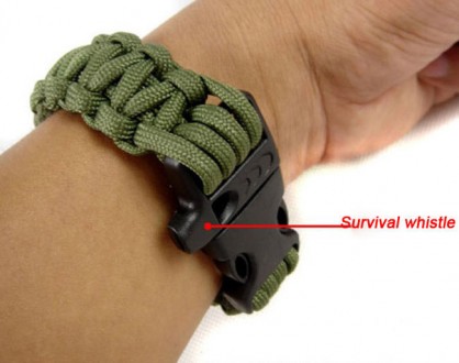 Браслет виживання Paracord army green
Браслет виживання з паракорда , це той акс. . фото 4