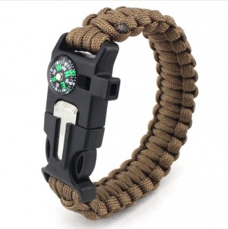 Браслет Paracord Flint-Fire + compass brown
 
В отличие от зажигалок и спичек, о. . фото 9