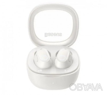 Беспроводные Bluetooth наушники гарнитура BASEUS WM02 Original в кейсе белые