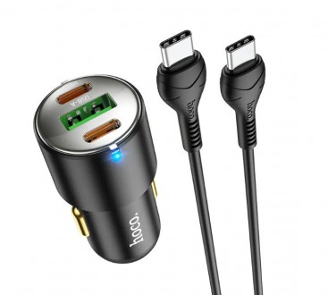 Автомобильное зарядное устройство NZ6 USB/2Type-C 45W, 3.0A
Авто зарядное устрой. . фото 5