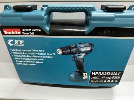 
Makita HP333DWAE Аккумуляторная ударная дрель-шуруповерт НОВАЯ!!!
Этот дрель-шу. . фото 3