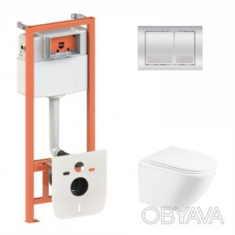 Комплект для ванної кімнати Qtap QT1333046EUQW45142, що включає інсталяцію, уніт. . фото 1