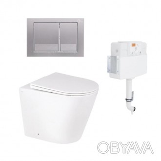 Комплект для ванної кімнати Qtap QT16223178W46068, що включає інсталяцію, підлог. . фото 1