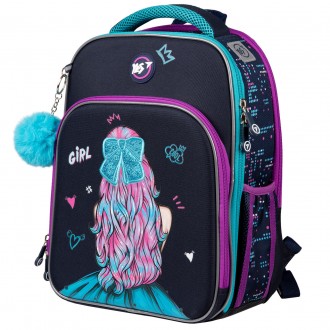 Рюкзак каркасний Yes Caramel Girl S-78: оптимальний рюкзак для учнів молодшої шк. . фото 4