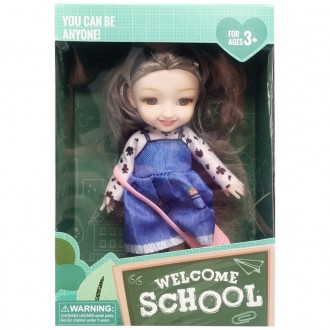 Детская кукла "Welcome School" YL605-62-1 с сумочкой. Киев. фото 1 Детская кукла "Welcome School" YL605-62-1 с сумочкой. Киев. фото 1