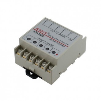 5-канальное твердотельное реле SSR ST5-10DD 10А DC-DC. Бровары. фото 1 5-канальное твердотельное реле SSR ST5-10DD 10А DC-DC. Бровары. фото 1