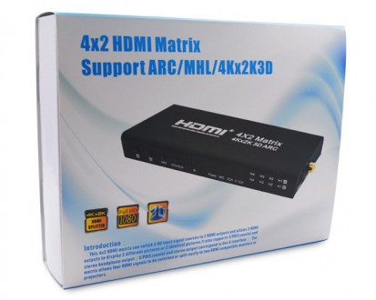 HDMI Matrix HD-M442A 4x2Устройство коммутаторного типа HDMI Matrix HD-M442A 4x2 . . фото 5