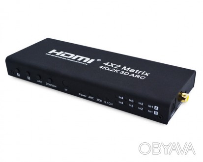 HDMI Matrix HD-M442A 4x2Устройство коммутаторного типа HDMI Matrix HD-M442A 4x2 . . фото 1