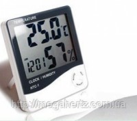 Цифровой термометр часы гигрометр LCD 3 в 1Универсальный цифровой измеритель вла. . фото 5
