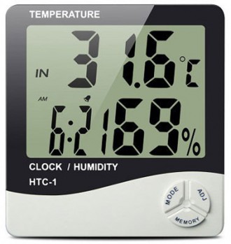 Цифровой термометр часы гигрометр LCD 3 в 1Универсальный цифровой измеритель вла. . фото 2