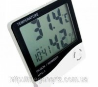 Цифровой термометр часы гигрометр LCD 3 в 1Универсальный цифровой измеритель вла. . фото 4