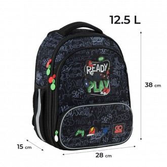 Каркасный рюкзак GO24-597M-6 – комфортная школьная модель с запатентованной орто. . фото 4
