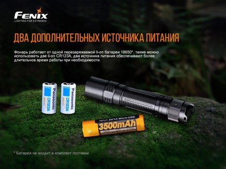 
 
Опис ліхтарі Fenix E20 (2015) Cree XP-E2:
 Удосконалена модель PD32 V2.0 – по. . фото 6