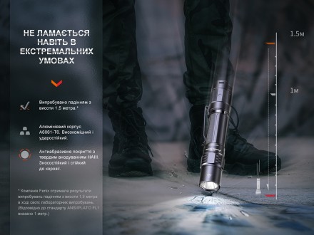 Опис ліхтаря Fenix PD35R:
Ліхтар Fenix PD35R — це оновлена версія Fenix UC35 V2.. . фото 7