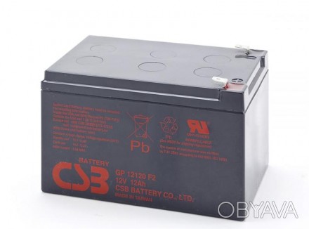 Акумуляторна батарея для ИБП CSB GP 12120 створена за AGM-технології, на кшталт . . фото 1