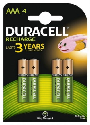 Акумулятор Duracell Recharge DC2400 Ni-MH AAA/HR03 750 mAh BL 4шт. Харьков. фото 1 Акумулятор Duracell Recharge DC2400 Ni-MH AAA/HR03 750 mAh BL 4шт. Харьков. фото 1