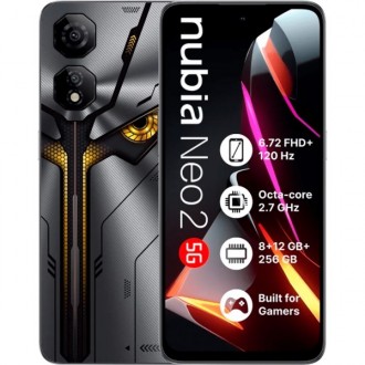 Смартфон ZTE Nubia Neo 2 5G 8/256GB NFC Storm Gray Global UA (Код товару:37591). Харків. фото 1 Смартфон ZTE Nubia Neo 2 5G 8/256GB NFC Storm Gray Global UA (Код товару:37591). Харків. фото 1