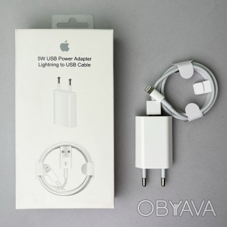 Мережевий зарядний пристрій USB + кабель USB to Lightning